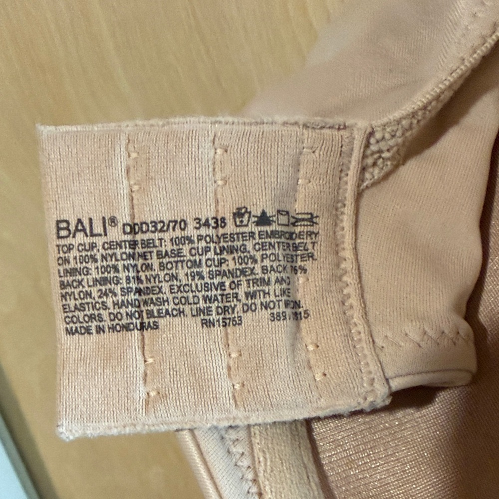 Bali Underwire Nude Bra